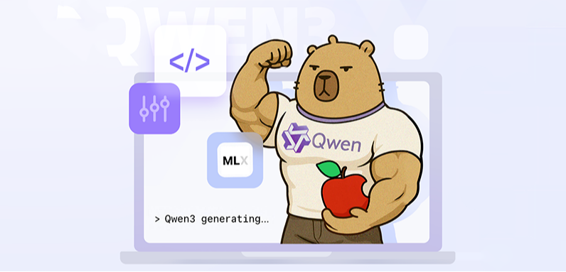 Qwen3 is all open source MLX. Apple equipment is fully deployed to AI.